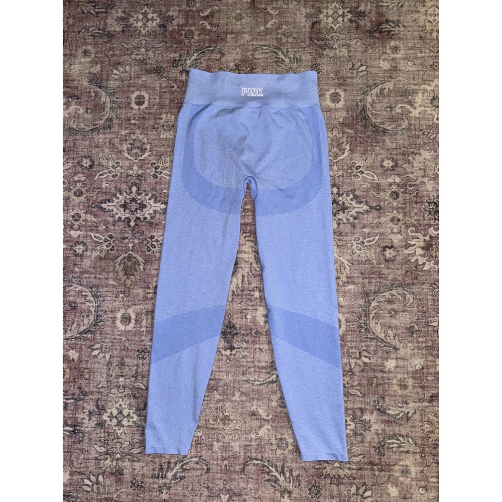 Victoria's Secret PINK Active Seamless High Waist Leggings Blue Medium Contour